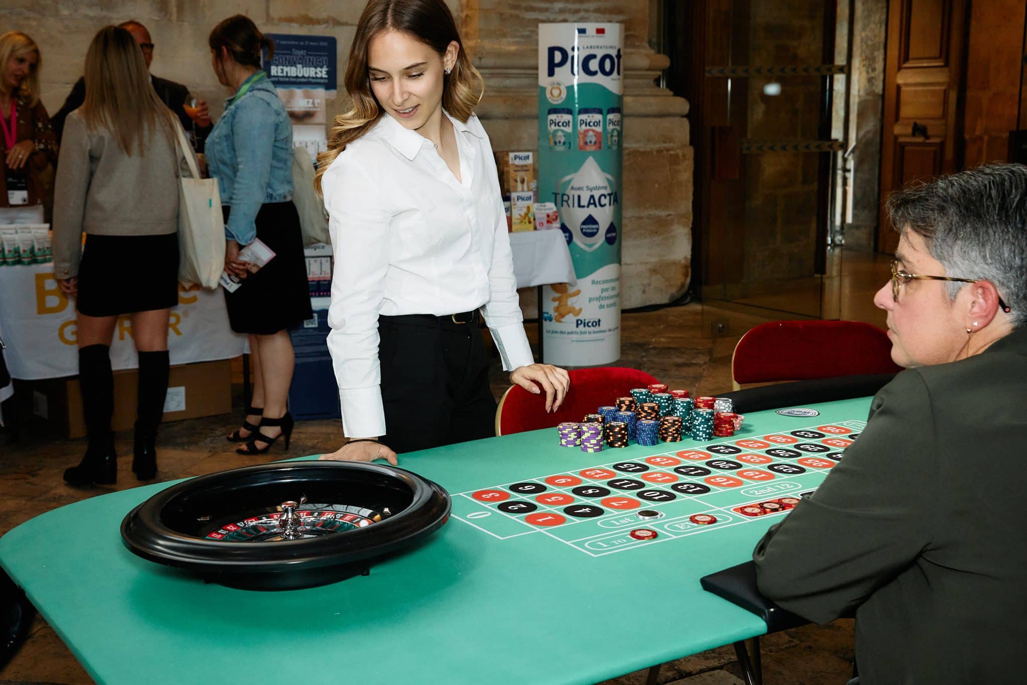 Animation casino roulette AE Casino — séminaire Wellpharma Abbaye Prémontrés