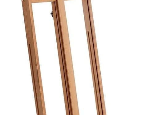 Chevalet de peintre en bois, trépied à tablette réglable, hauteur 170 cm